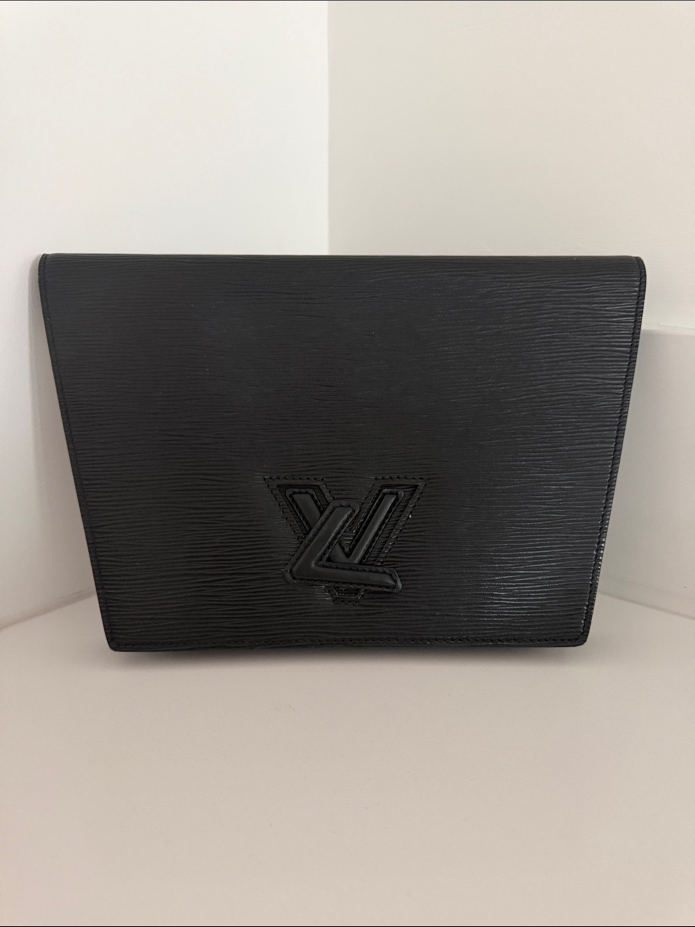 Louis Vuitton Black Epi Leather Clutch Handbag